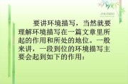 环境描写作文开头(环境描写作文开头)