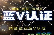 抖音蓝v认证(抖音蓝v认证)