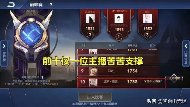 抖老板
:“演员区”老板再次爆发，上赛季2800分玩家已冲至第3！主播们瑟瑟发抖，如何评价？