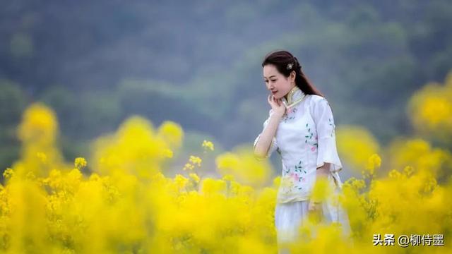 羊毛和花
:春天“和花合影”，怎么构图可以把人拍得更好看？
