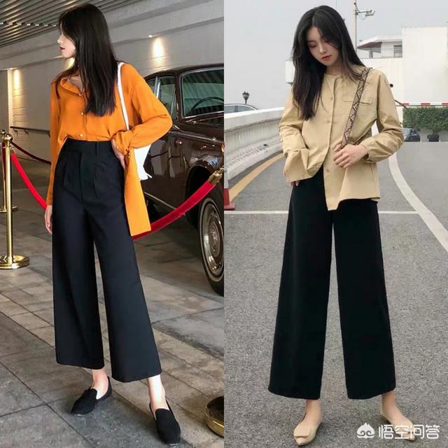 女装宽松毛衣
:宽松裤配搭什么上衣好看？