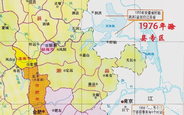 洪泽湖在哪个省
:洪泽湖这么大，为何只归属于江苏？