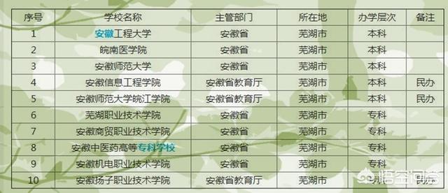 芜湖怎么读
:在安徽芜湖读大学，会是一种什么样的感受？