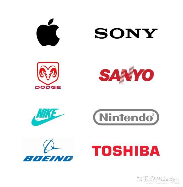 国外logo
:为什么美国公司Logo倾向于图形，日本公司Logo倾向于字符？