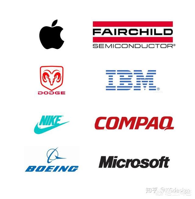国外logo
:为什么美国公司Logo倾向于图形，日本公司Logo倾向于字符？