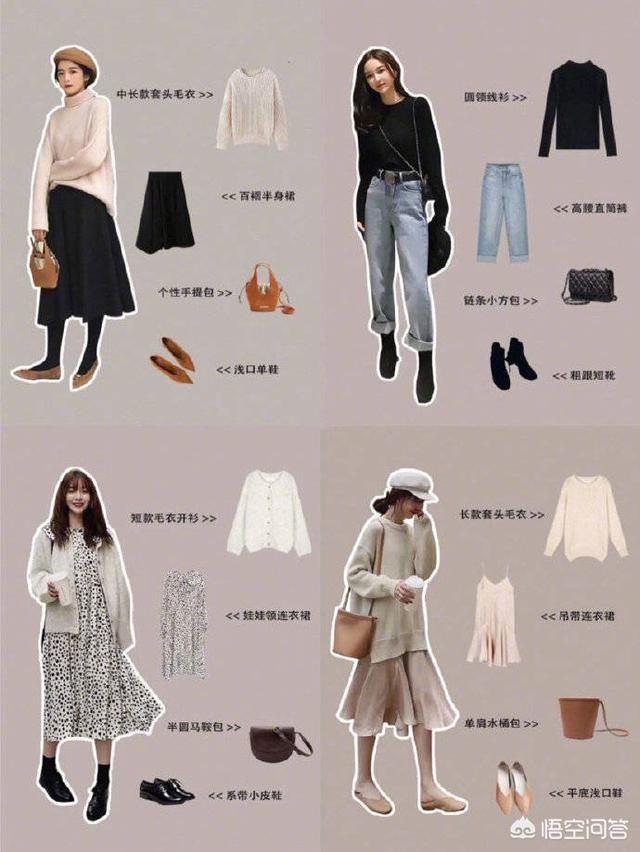 春季服饰搭配
:女生春季服装有哪些搭配？