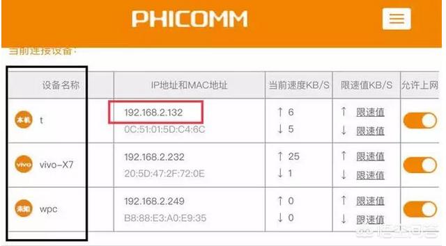 ft账户
:怎样知道别人在蹭我家wifi？