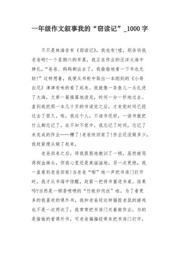 模仿窃读记写作文