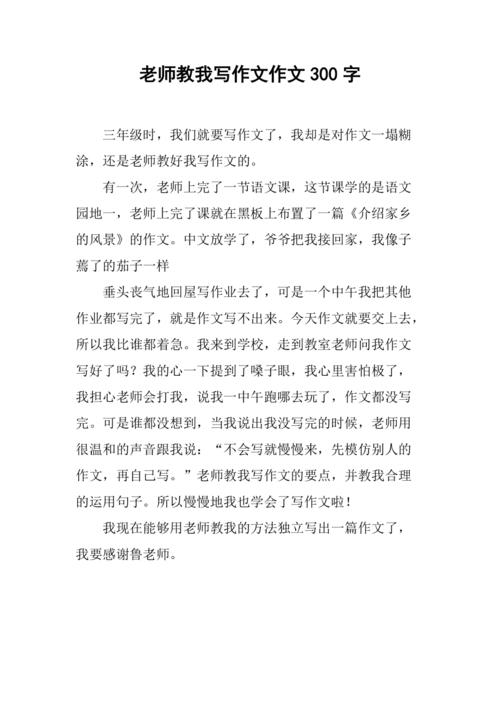 写作文的作文