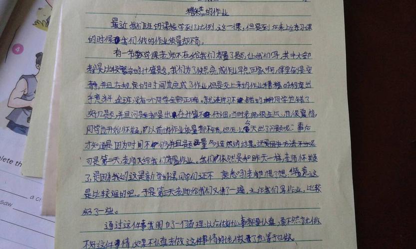 写作业的作文400字