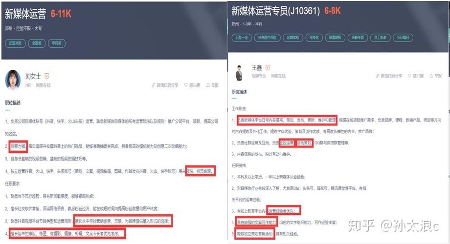 自媒体运营招聘