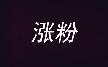 抖音涨粉丝1元1000个活粉