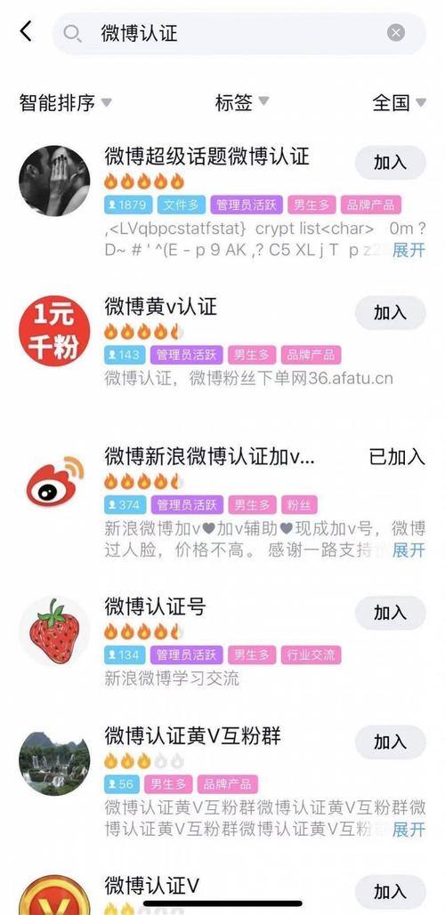 微博认证业务