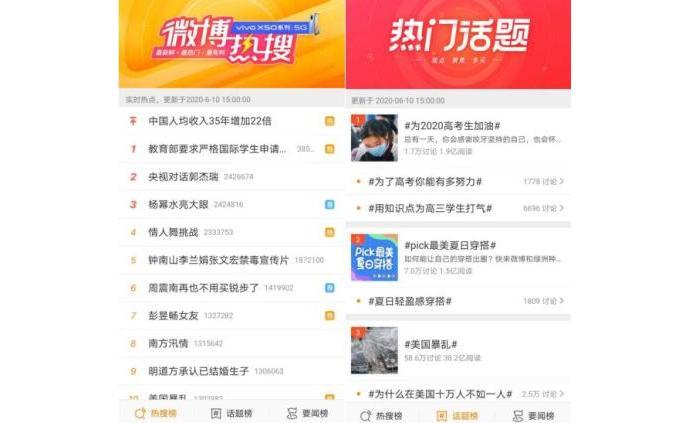 微博上怎么搜东西