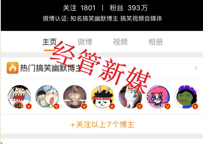 微博账号黄v