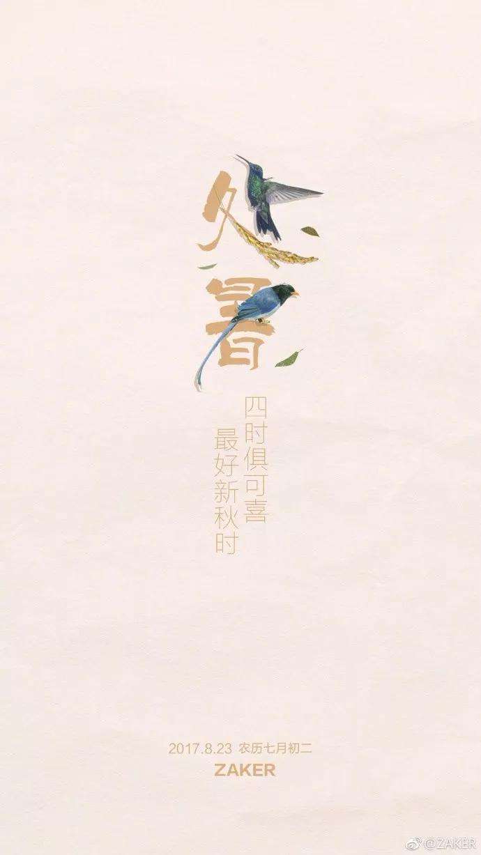 处暑文案(今日处暑图片大全)