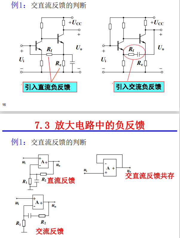 正反馈(正反馈可起到加强输入信号的作用)