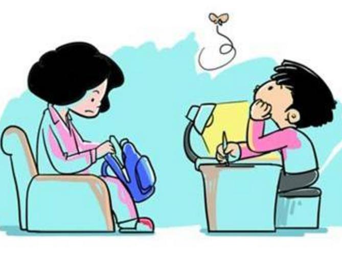 陪孩子写作业的心情