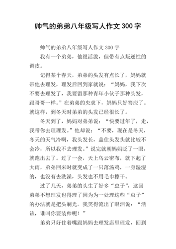 人物描写作文300字