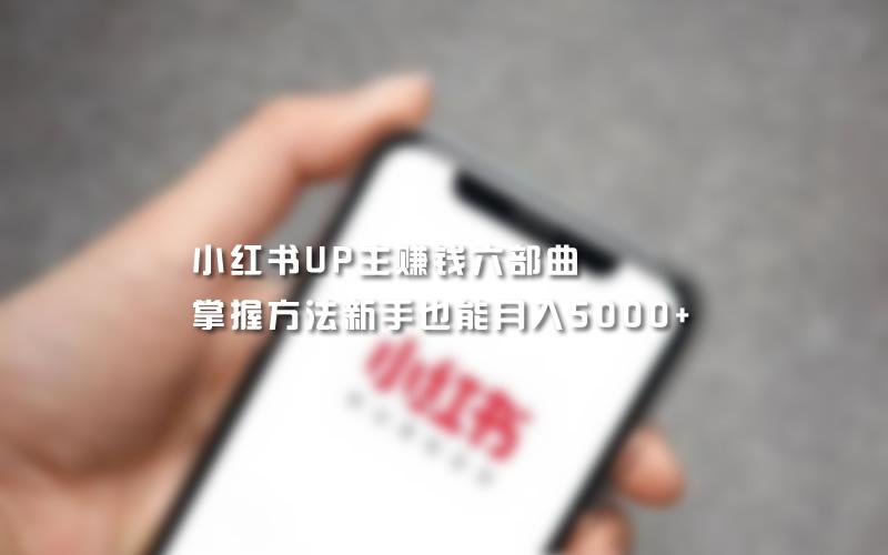 小红书怎么赚钱(小红书怎么赚钱的几个方法)