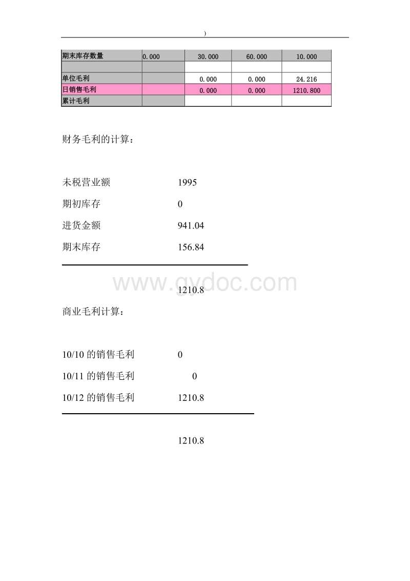 毛利怎么计算(产品毛利怎么计算)