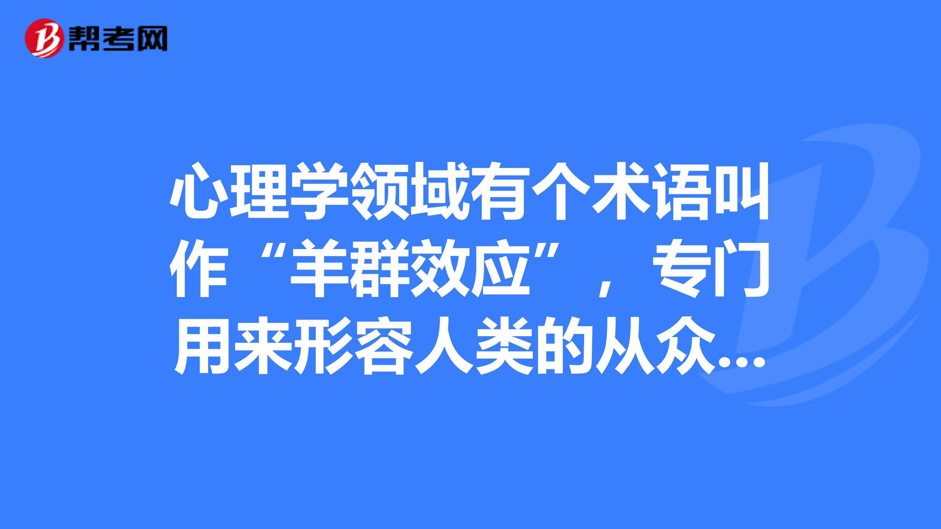 羊群效应是什么意思啊(羊群效应是啥)